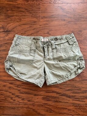 Y2K Hollister Olive Green Cargo Shorts